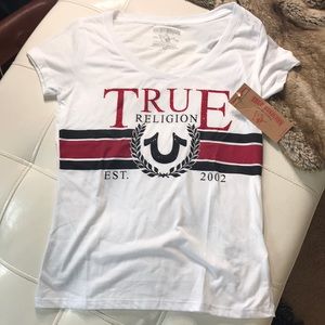 Women’s True Religion Vintage TR Round V Tee